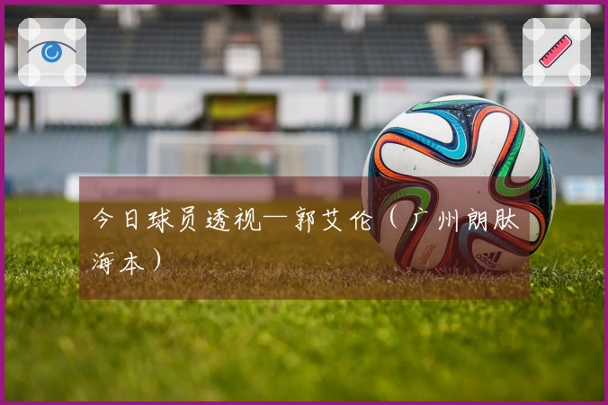 今日球员透视—郭艾伦（广州朗肽海本）